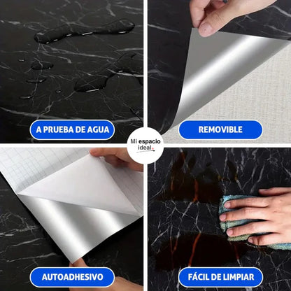 Papel Adhesivo Tipo Mármol 10M x 60cm- Renueva tu hogar en tan solo segundos🤩